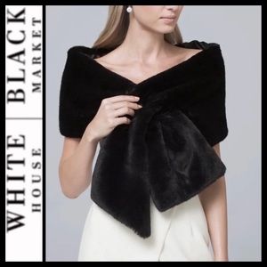 🔥SALE🔥 NWT WHBM Faux Fur Leopard Shoulder Wrap